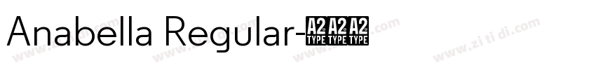 Anabella Regular字体转换